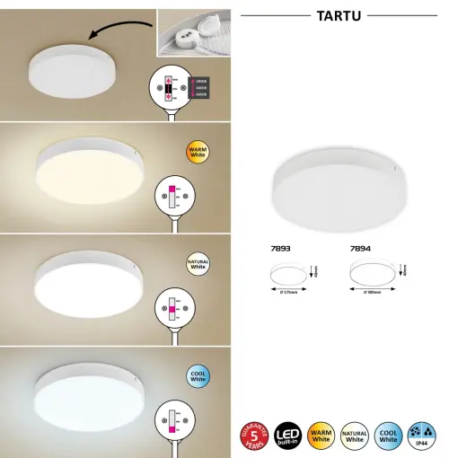 Stropné svietidlo Rabalux 7894 LED 24W 2500lm 2800K - 6000K 230V IP44